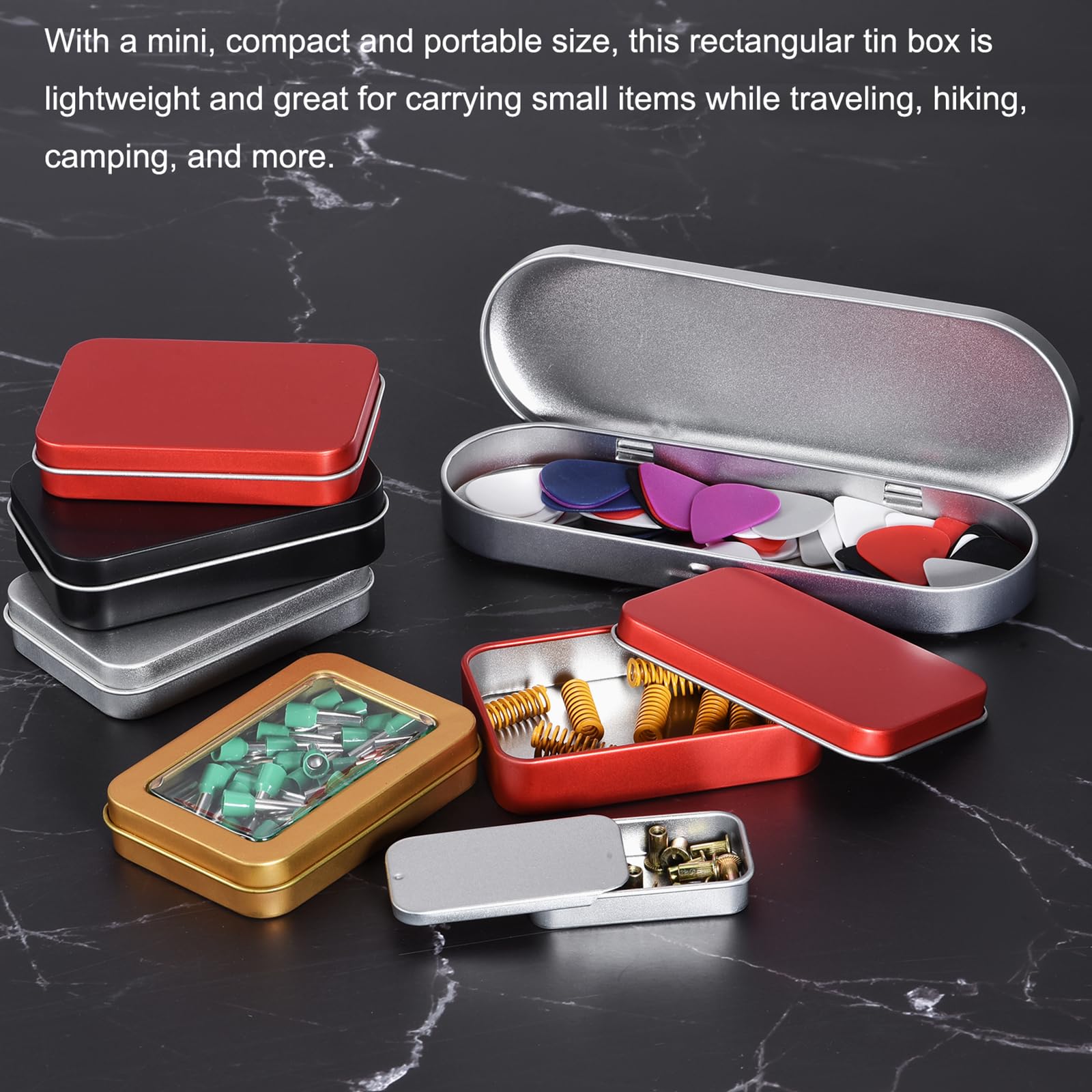 Amazon.com - uxcell Metal Tin Box, 2pcs 6.89